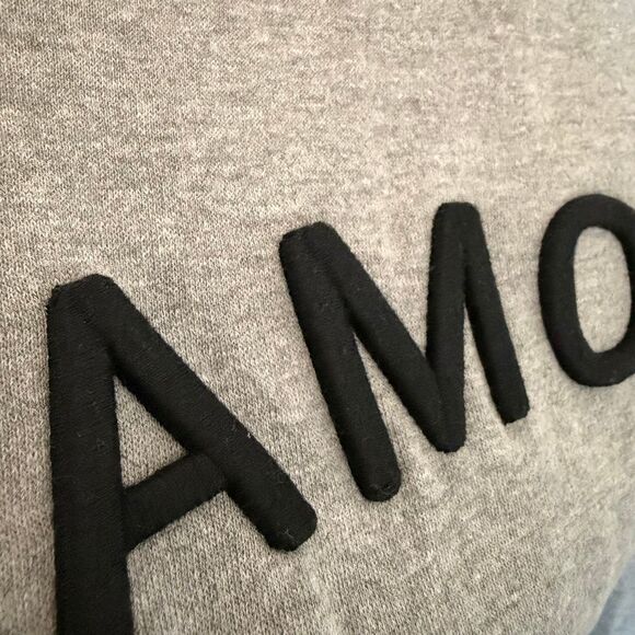 AMORE Puffy Letter Sweatshirt - Picture 2 of 7
